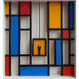 ´Mondrian im Fahrstuhl nach oben´